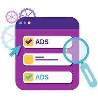 Ad optimization and brand promotions vector
