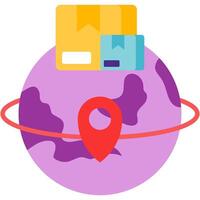 international shipping feature, digital marketplace vector