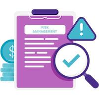 risk management, corporate strategy and report vector