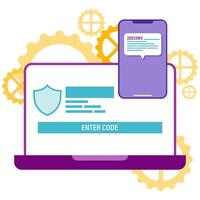 two-factor authentication and access points vector