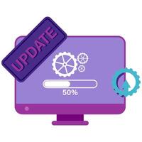 System Upgrade, business improvement vector