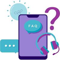 Frequently Asked Questions, customer service vector