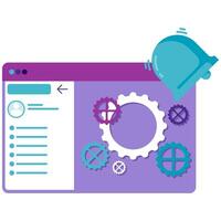 Navigation menu, online interaction vector