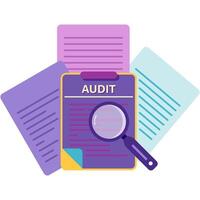 privacy audit, digital security vector