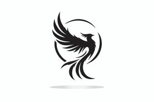 silhouette of Fenix in style of uniqueness vector