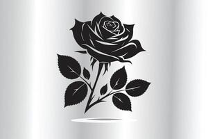 Rose in a different style vector