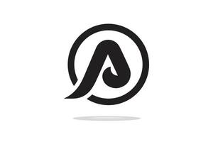 Latter 'A' 'D' in a unique design for logo usable vector