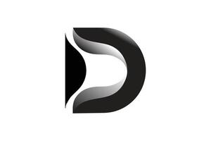 Letter 'C' 'D' in a unique style vector