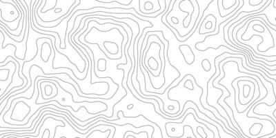 Seamless Topographic Pattern. Monochrome Elevation Map vector