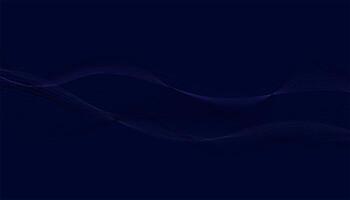 Dark Abstract Wavy Lines Background. Elegant Flowing Design vector