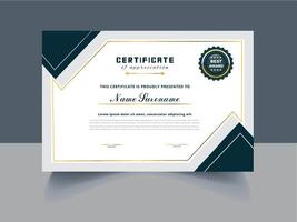 Certificate template with modern design vector