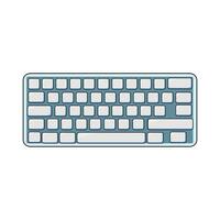 Computer Keyboard illustration vector