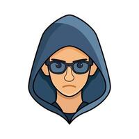 illustration of Hacker Avatar vector