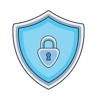 security shield illustration vector