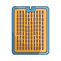 illustration of digital binary code vector