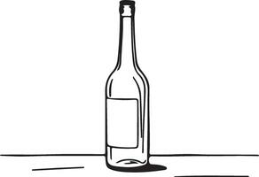 Empty Bottle isolated on white background vector