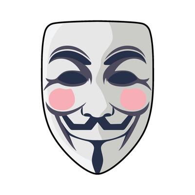 Anonymous Mask illustration