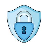 illustration of security shield vector