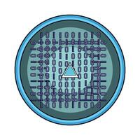 illustration of Cyber Binary Code vector