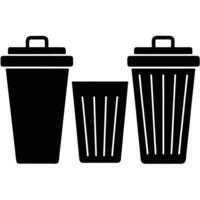Trash can icon illustration vector