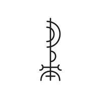 viking symbols, ancient nordic runes for war with symbols and patterns vector