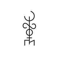 viking symbols, ancient nordic runes with symbols and patterns vector