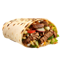 Delicious shawarma wrap preparation urban street food photography vibrant colors close-up view culinary artistry png