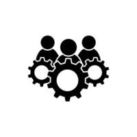Teamwork icon. Teamwork symbol. Can be used for web and mobile vector