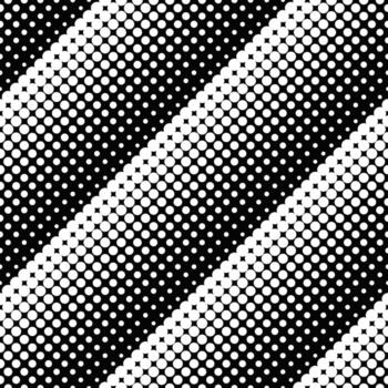 Circle pattern background - abstract black and white graphic vector