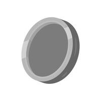 A gray object on a white background vector