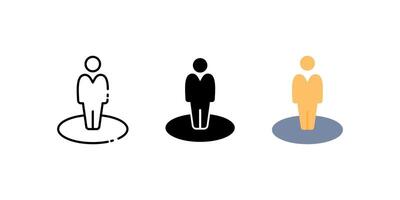 you here set icons. Linear, silhouette and flat styles editable. vector