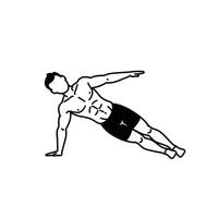 A man doing push ups on a white background vector
