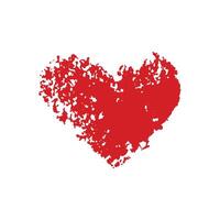 Artistic Ink-Stroke Heart Icon Design vector