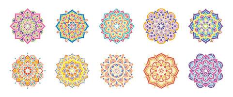 mandala round ornament pattern vector