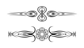 ornament border collection art vector