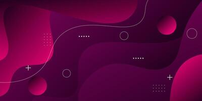 Abstract background gradient pink and purple color with shadow pattern and wavy shapes. Dynamic gradient color on background. Eps10 vector