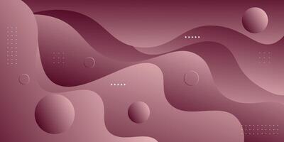 Modern purple geometric business banner design. Creative banner design with wave and circle shape as template. Simple horizontal banner vector