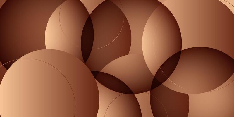 Dynamic brown gradient 3D abstract background with circle pattern. Brown gradient colorful background. Eps10