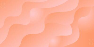 Minimal soft orange geometric background with abstract waves in the background. Eps10 vector