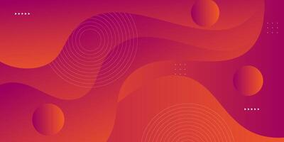 Purple and orange dynamic abstract background with simple wave design. Creative gradient background. Smart 3D cover design for business design. Eps10 vector
