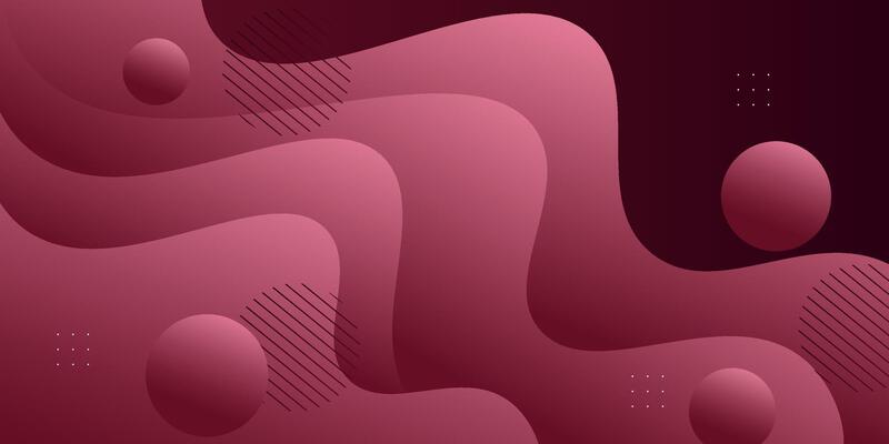 Abstract soft red wave 3D background. Minimal fluid background with circle pattern. Eps10