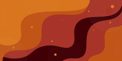 Abstract wave liquid orange background. Colorful background with wave pattern. Eps10 vector