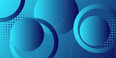 Abstract geometric background with bright blue color design. Blue circle pattern element with colorful white lines. Eps10 vector
