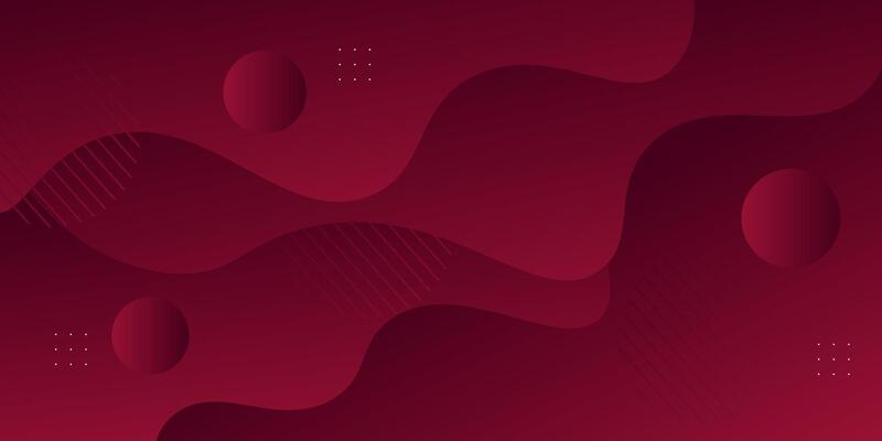 Dark red wavy background with gradient textured background design in 3D.