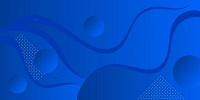 abstract background with blue wave motion flow, geometric elements. Modern stylish presentation template. eps10 vector