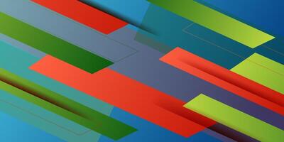 Abstract 3D background with green and orange color background geometric paper cut triangle shape pattern. Eps10 vector