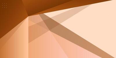 3D brown futuristic abstract background. Overlapping paper cut triangle geometric design. Modern overlapping paper cut background illustration. eps10 vector