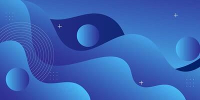 Abstract minimalist blue wave background. Modern concept background. Realistic waves with simple geometric patterns. Eps10 vector