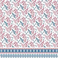 seamless floral artwork with ornamental border texture for elegant wrapping templates and posters vector