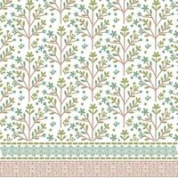 seamless floral border design with intricate texture for poster and invitation templates vector
